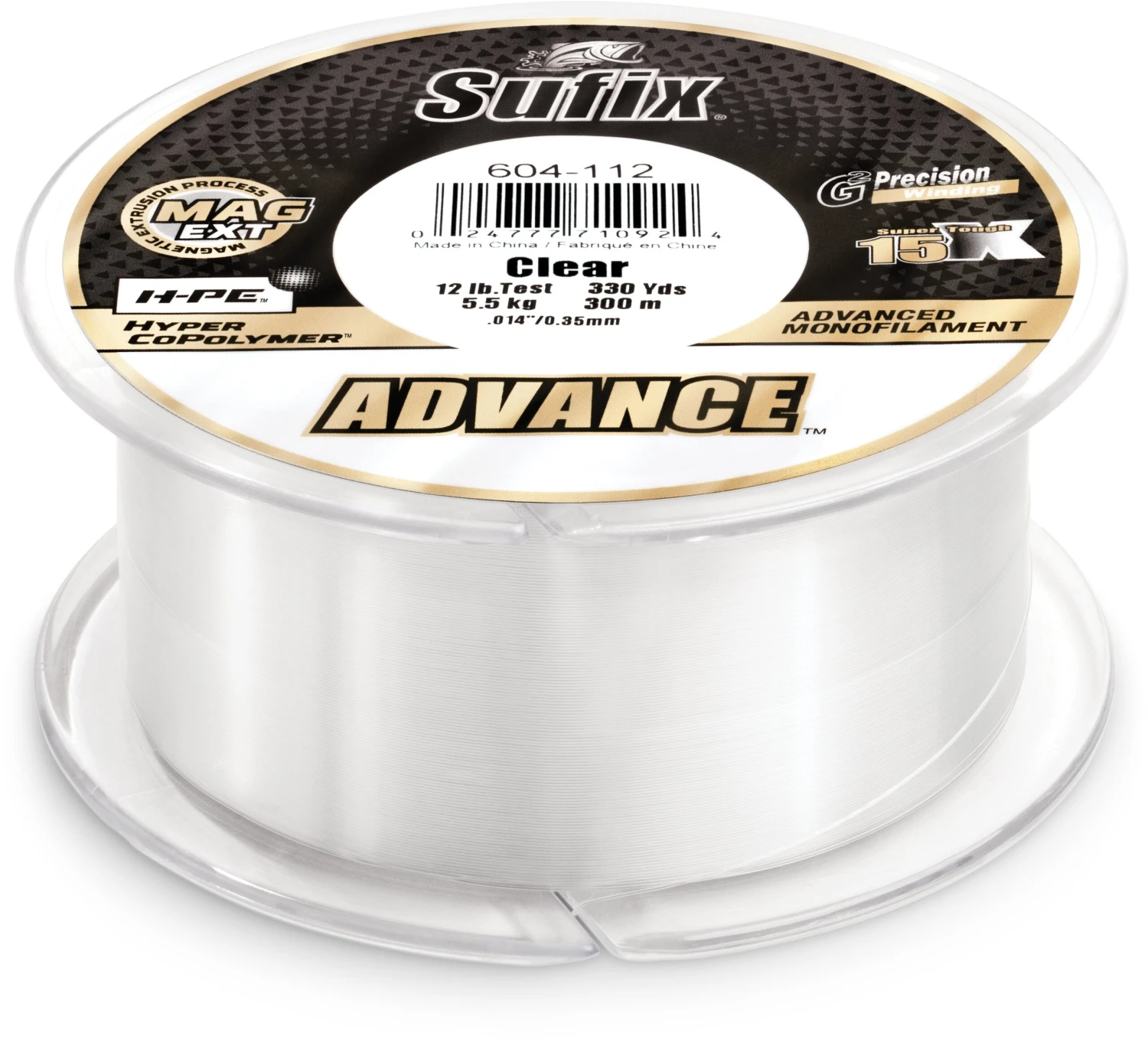Sufix Advance Clear Monofilament 250-330 Yard Spools 1 Sufix Advance Clear Monofilament 250-330 Yard Spools