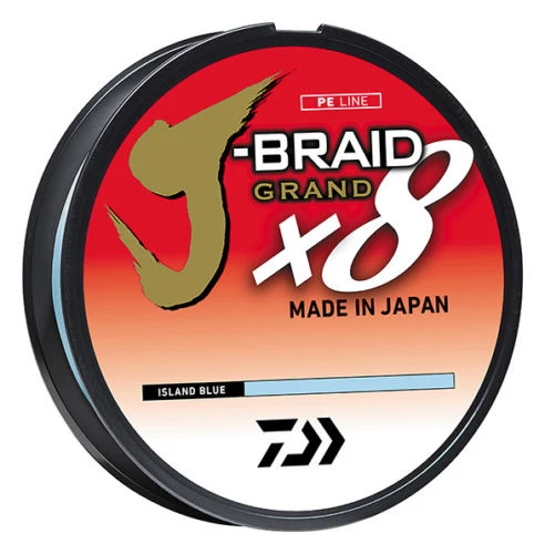 Daiwa J-Braid Grand X8 Island Blue Braided Line 1 Daiwa J-Braid Grand X8 Island Blue Braided Line