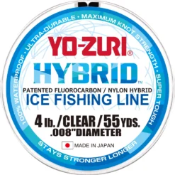 Yo-Zuri Hybrid Ice Fishing Line Clear 55 Yards