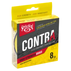 Strike King Contra Braid 300 Yards Hi-Vis Yellow -Cheap Rods And Lines Store 39581441228889