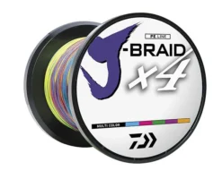 Daiwa J-Braid X4 Braided Line 330 Yards Multi-Color