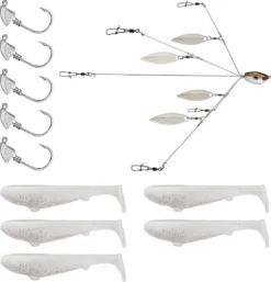 YUM Scottsboro Kit YUMbrella Flash Mob Jr. 3.5 Inch Swimbait Kit -Cheap Rods And Lines Store 40397899300953
