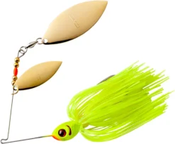 Booyah Double Willow Blade Spinnerbait -Cheap Rods And Lines Store BYBW12617 chartreuse