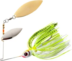 Booyah Double Willow Blade Spinnerbait -Cheap Rods And Lines Store BYBW38646 chartwhiteshad
