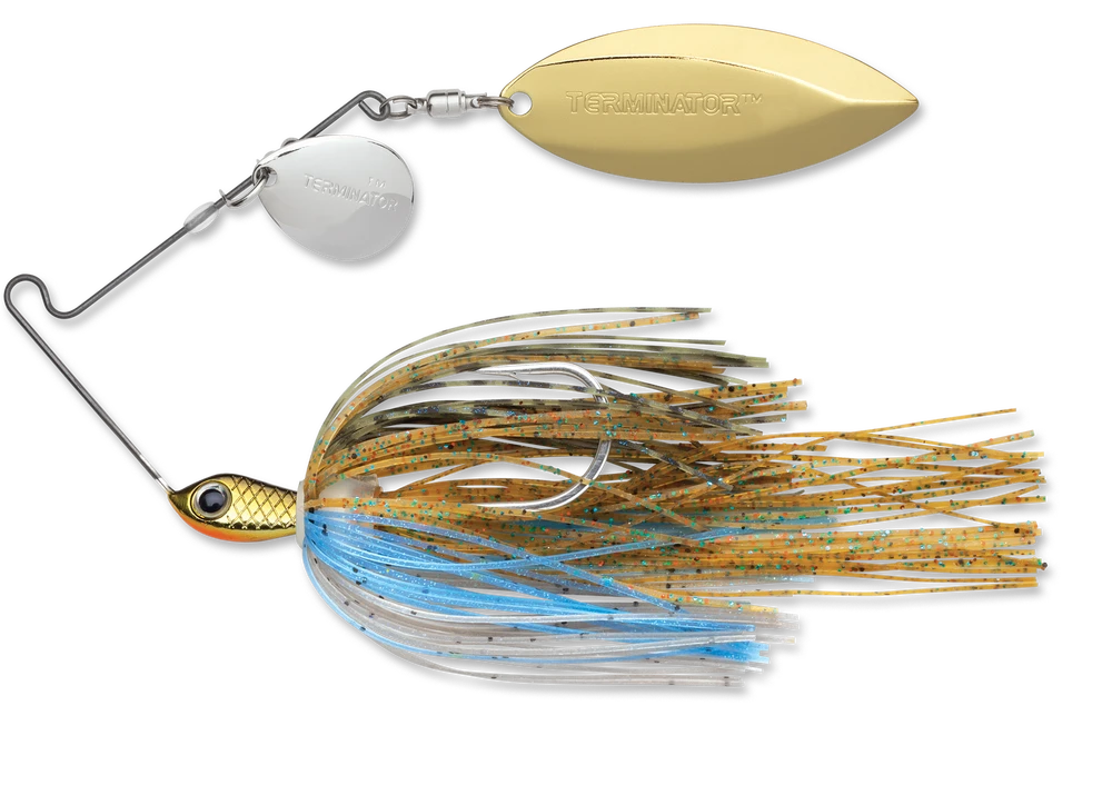 Terminator Stainless Pulse Skirt Spinnerbait Colorado Willow 1/2 Oz. 3 Terminator Stainless Pulse Skirt Spinnerbait Colorado Willow 1/2 Oz. - Image 3