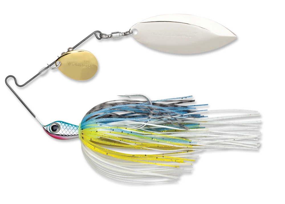Terminator Stainless Pulse Skirt Spinnerbait Colorado Willow 1/2 Oz. 2 Terminator Stainless Pulse Skirt Spinnerbait Colorado Willow 1/2 Oz. - Image 2