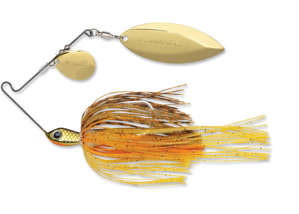 Terminator Stainless Pulse Skirt Spinnerbait Colorado Willow 1/2 Oz. 4 Terminator Stainless Pulse Skirt Spinnerbait Colorado Willow 1/2 Oz. - Image 4