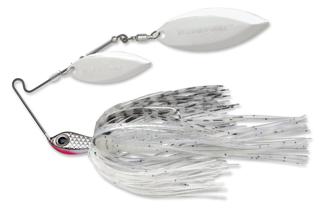 Terminator Stainless Pulse Skirt Spinnerbait Double Willow 3/8 Oz. 4 Terminator Stainless Pulse Skirt Spinnerbait Double Willow 3/8 Oz. - Image 4