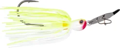 Strike King Thunder Cricket Vibrating Swim Jig -Cheap Rods And Lines Store chartreuse white