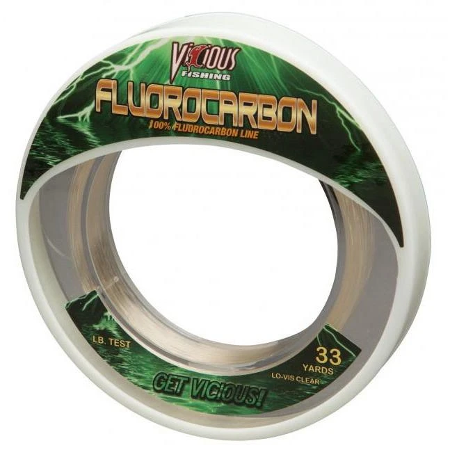 Vicious Pro Elite Fluorocarbon Leader Wheel 33 Yards 1 Vicious Pro Elite Fluorocarbon Leader Wheel 33 Yards