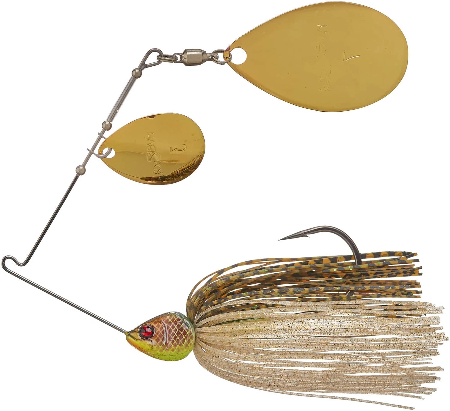 River2Sea Ish Monroe Bling Colorado Indiana Spinnerbait 1/2 Oz. 3 River2Sea Ish Monroe Bling Colorado Indiana Spinnerbait 1/2 Oz. - Image 3