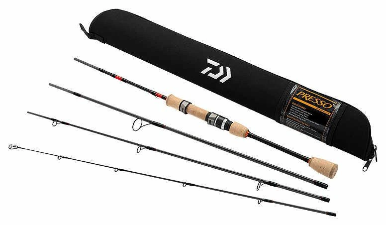 Daiwa Presso Ultralight 4-Piece Travel Spinning Rods 2 Daiwa Presso Ultralight 4-Piece Travel Spinning Rods - Image 2